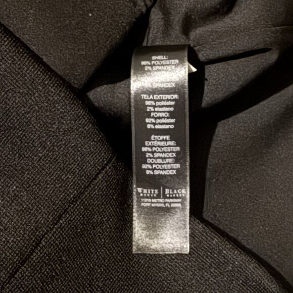 White House Black Market Knit Sleeveless Asymmetrical Drape Zip Top Women's 2 - Picture 6 of 8